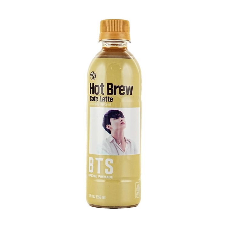 HANYA BTS Collaboration Hot Brew Cafe Latte Coffee, 11.8 fl oz