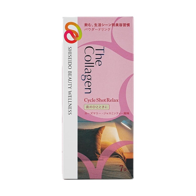 The Collagen Powder, Cycle Shot Relax, Rosemary & Jasmine Flavor, 7pcs