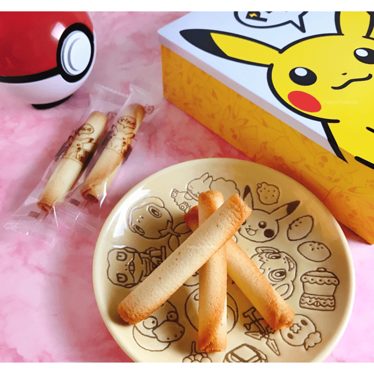 Pokemon Egg Roll Cookies Pikachu 16 Pieces 4