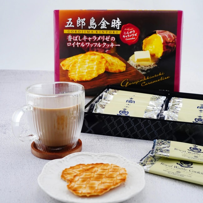 Goroujima-Kintoki Sweet Potato Waffle Cookie 18pcs 5.38 oz [Biscuit Gift Set]