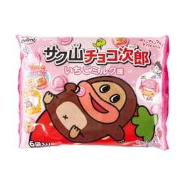  Choco Jiro Biscuits Strawberry Milk 6pcs 3.3 oz