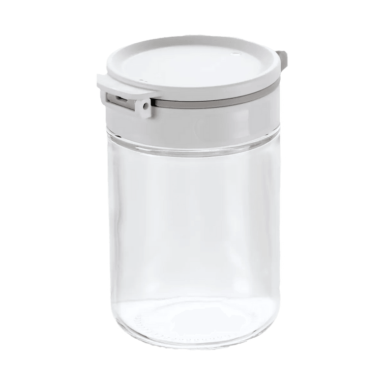 Double Lid Spice Jar, Large Capacity Moisture-proof Kitchen Seasoning Container 3