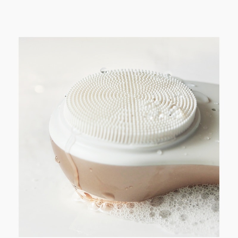 【中国直邮】 OLAYKS 洁面仪电动洗脸仪器按摩毛孔清洁充电式家用神器软毛刷 陶白色一个装