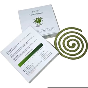 Camping 8-Hour Long-Lasting Natural Citronella Mosquito Repellent 1-Pack Pet-Friendly Mosquito Coils