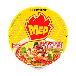 Red Pepper, Chicken and Cilantro Flavor Ramyone Noodle Soup- Bowl Ramen,3.88 oz