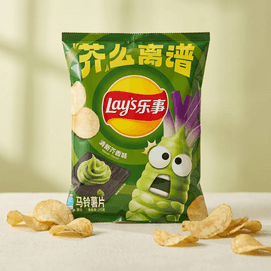 大陆版LAY'S乐事 薯片 清新芥香味 70g