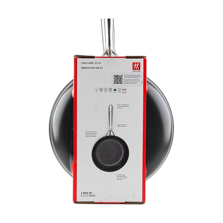 德國ZWILLING雙立人 鋁製不沾煎鍋組合 鍋具組 8"+10"+12"平底鍋3件套 5