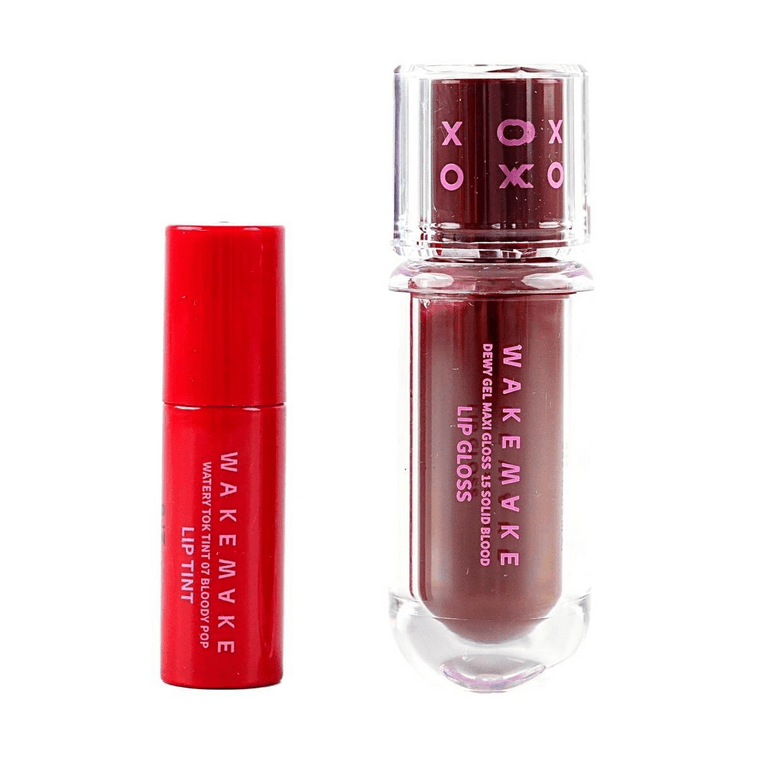 듀이 젤 맥시 글로스, #15 솔리드 블러드 + 워터리 톡 틴트 미니 #7 블러디 팝【넷플릭스 오징어 게임: 한정판】 10