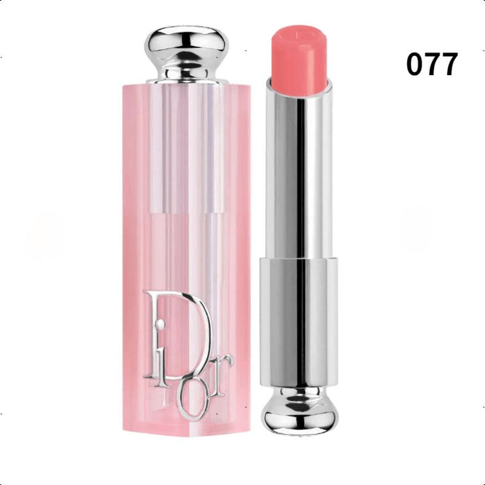 【韓国直送】ディオール カラーチェンジング リップバーム（フランス製）保湿・栄養補給 ナチュラルリップカラー 3.2g #077 ライトキャンディピンク