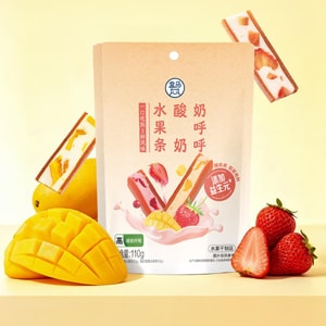 盒马 奶呼呼酸奶水果条  110g 【添加益生元】【高膳食纤维】【芒果+草莓双味】