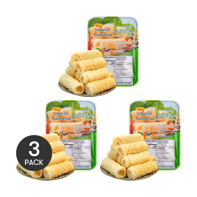 Bean Curd Rolls - for Hot Pot, 3 Packs* 5.93oz