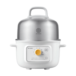 【$14 Off With Coupon】Mini Electric Steamer 1.5qt Stainless Steel Auto Dry Burn Protection Arctic White G32