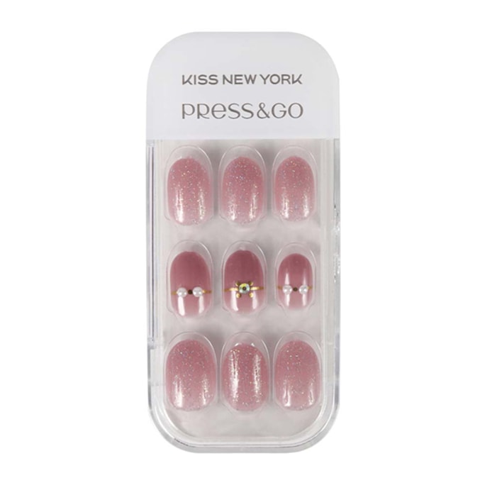 [日本直髮] 日本 KISS New York Press&Go luxury 手部 指甲貼片 01號 預定3-5天