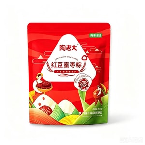 陶老大 红豆蜜枣粽130g*2个素粽