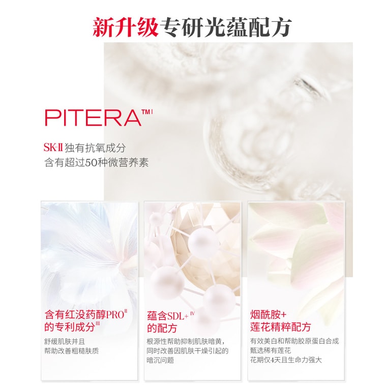 【日本直郵】 日本 SK-II SK2 小燈泡 肌因光蘊環採鑽白精華露 50ml 3