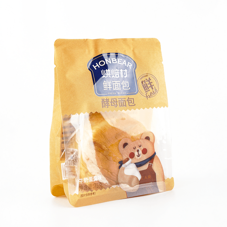 烘焙村 鲜面包 酵母面包 牛奶蛋羹味 75g【早餐吐司点心】 6