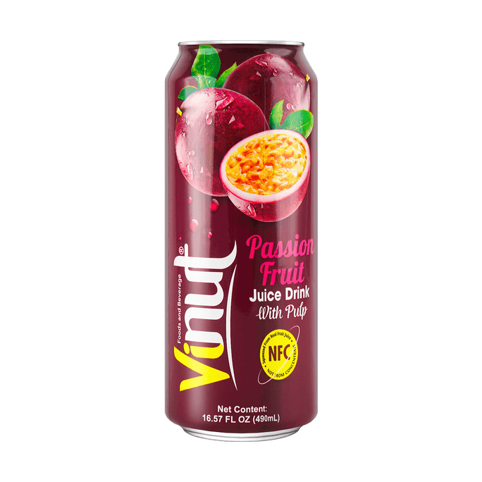 Passion Fruit Juice Drink with Real Pulp, 16.56 fl oz