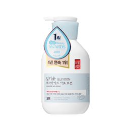 韩国ILLIYOON一理润 8无保湿身体乳 神经酰胺舒敏高保湿乳液 350ml 敏感肌可用 全智贤代言【韩国美容大赏第一位 】