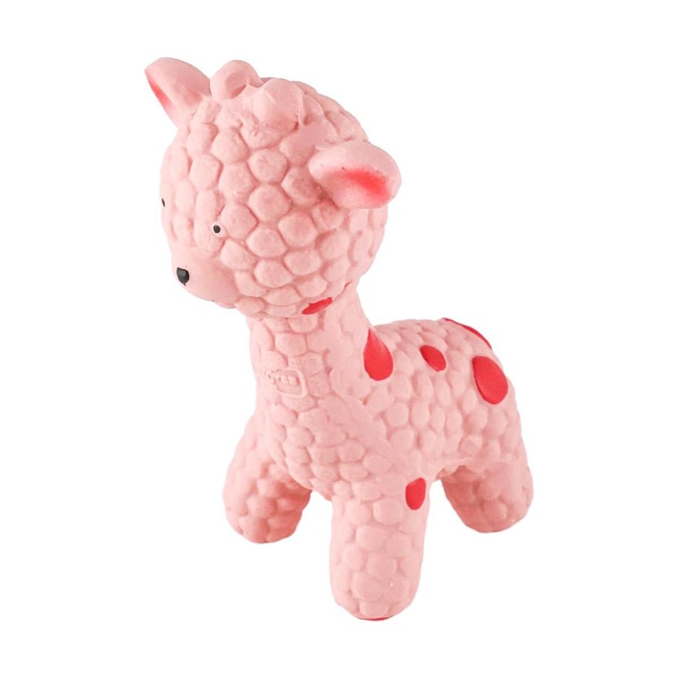 Latex Squeaky Toy Pink Deer Suitable for Medium Dogs 6