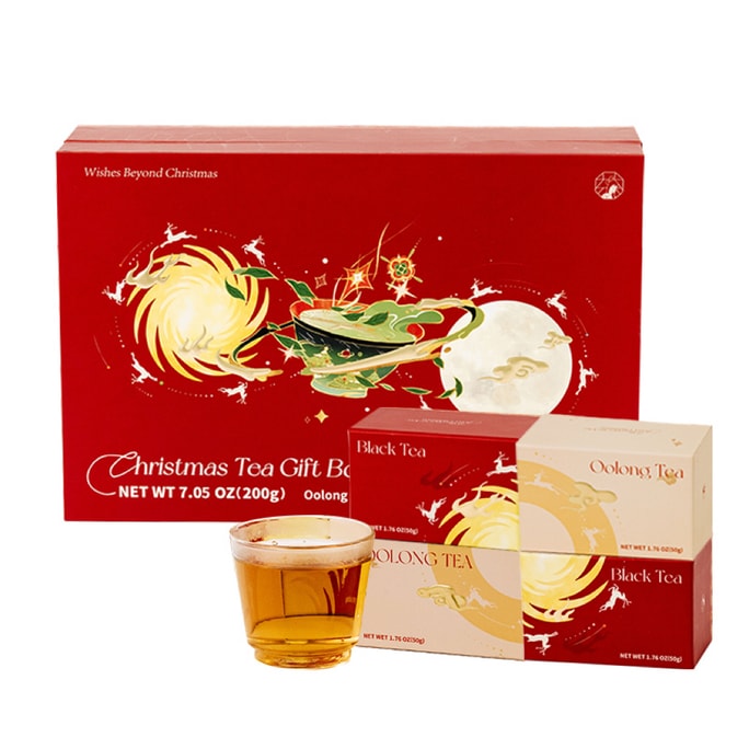 茶颜悦色 圣诞茶礼 200g 乌龙茶+锡兰红茶 4小盒