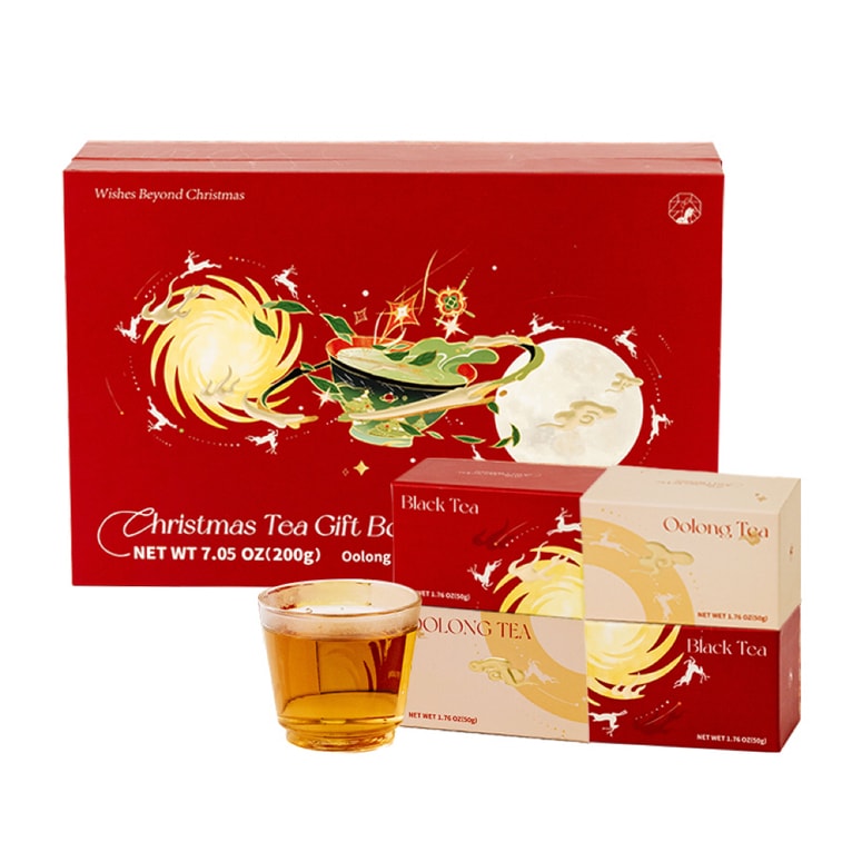茶眼月下クリスマスティーギフトセット ウーロン茶200g＋セイロン紅茶（小箱4個） 5