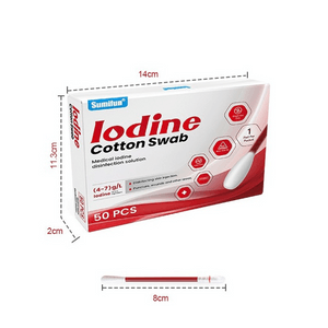 Cotton Swab Wood Stick Double Head Cotton Stick Makeup Swab For Sterlize 50pcs/box