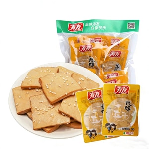 Braised Flavored Dried Tofu, Individually Packaged, Ready-to-Eat Braised Soy Product, Popular Snack for Satisfying Cravings While Watching Shows, Braised Flavor, 268g*1 Bag