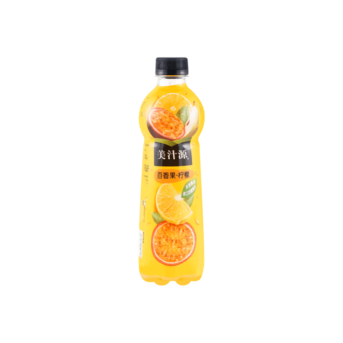 【夏日香气果饮】美汁源 柠檬百香果 果汁饮品 420ml
