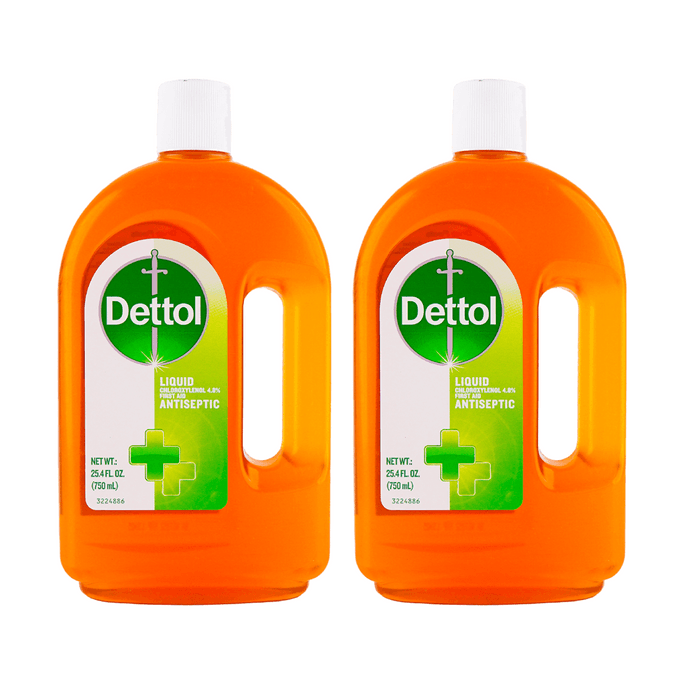 Dettol Antiseptic Liquid Cleaner 750ml/25 oz*2