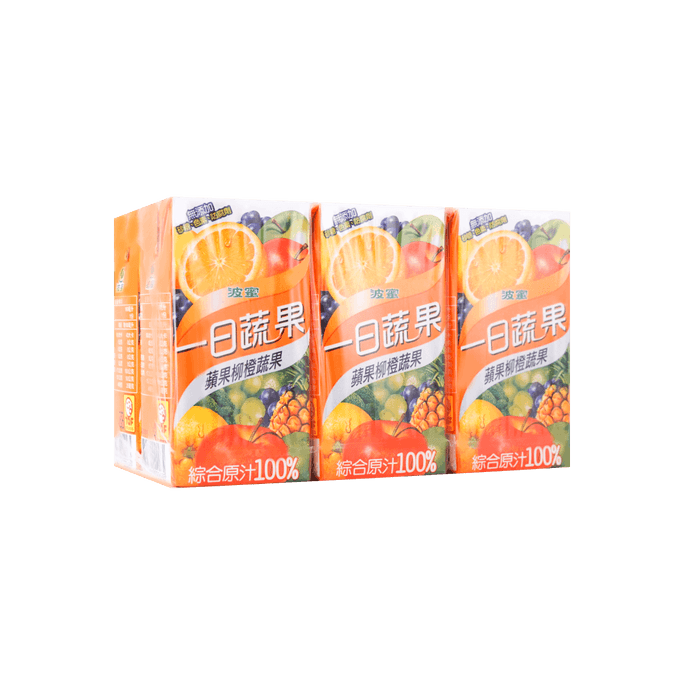 Apple & Orange Mixed Fruit & Vegetable Juice - from Concentrate, 6 Packs* 5.4fl oz