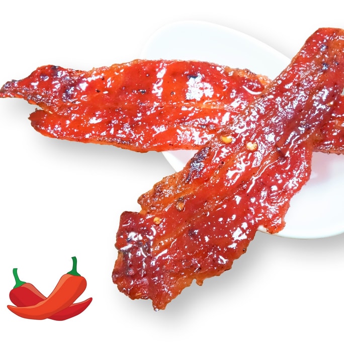 Fired-Grilled Bacon Jerky (Spicy flavor 12 ounce) authentic Singapore-style jerky 340g