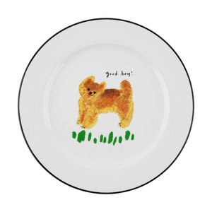 무무르 세라믹 접시 포메라니안 18cm