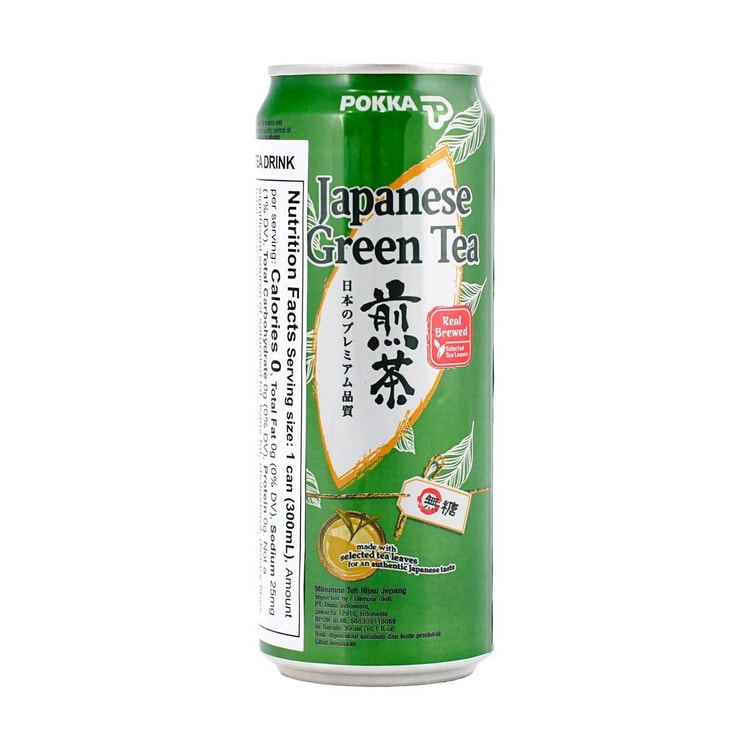 POKKA SAPPORO POKKA Japanese Green Tea NO SUGAR, 10.1 fl oz - Yami.com