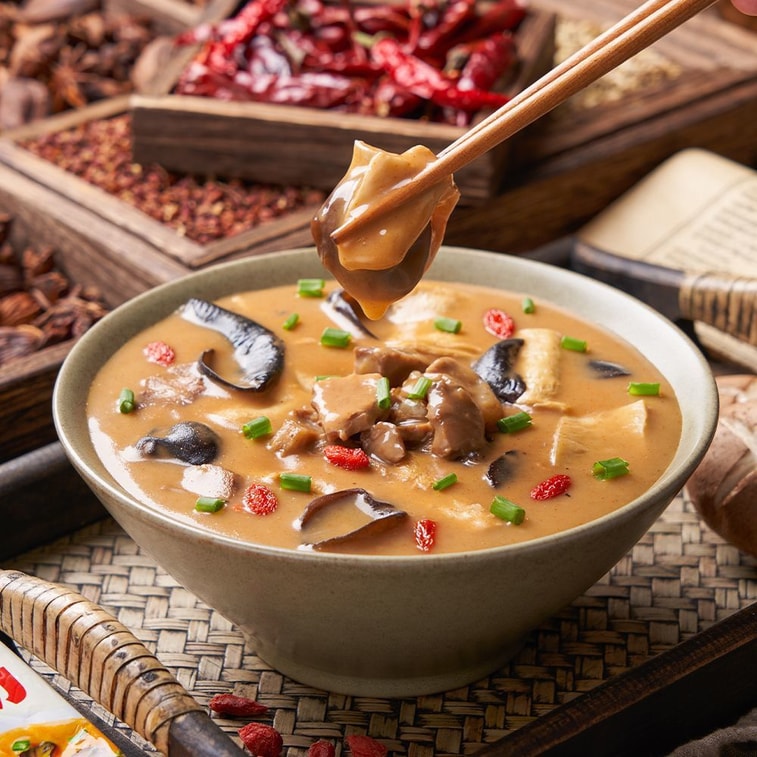 雲山半 辣湯 35g*3包 105g 河南風味胡辣湯早餐湯牛肉口味水煮速食湯料包 4