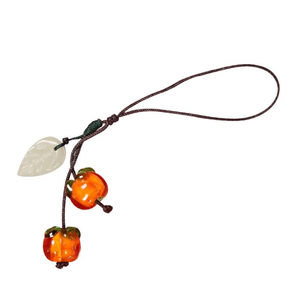 Everything Goes Smoothly On Mount Putuo, Persimmon Phone Chain Pendant 10 * 11mm
