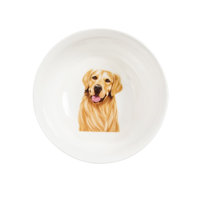 Petorama Pet Portrait Porcelain Bowl - Golden Retriever