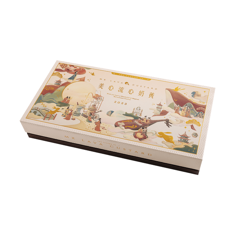 【预售8月中旬发货】香港美心 流心奶黄月饼礼盒 港式月饼 8枚入 360g 【全美超低价】 7