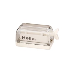 Magnetic Toothpaste Squeezer for Mirror Cabinet Bottom Facial Cleanser & Toothpaste Dispenser Hand Cream Dispenser & Toothpaste Holder Single Pack White