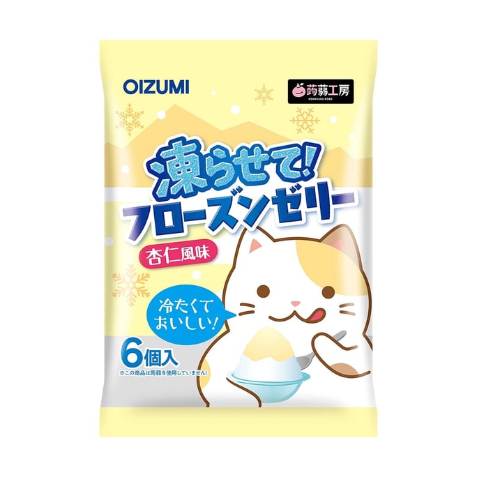 Shimonita Frozen Jelly, Almond Tofu Flavor, 6 pieces 【Eat After Freezing】【Refreshing Almond Aroma】