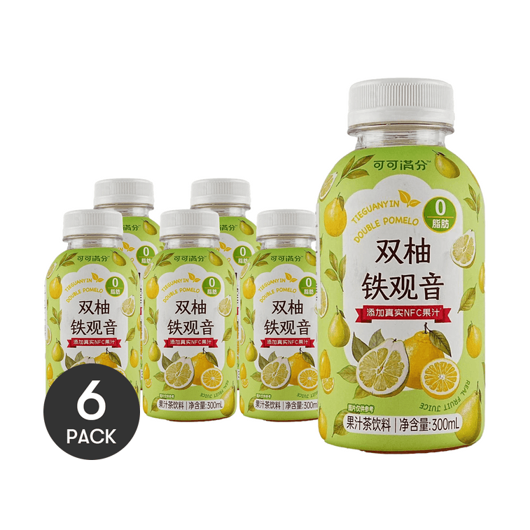 Twin Pomelo Infused Tieguanyin, Fruit Juice Tea,10.1 fl oz *6【6 Packs】【0 Fat Low Calories】 3