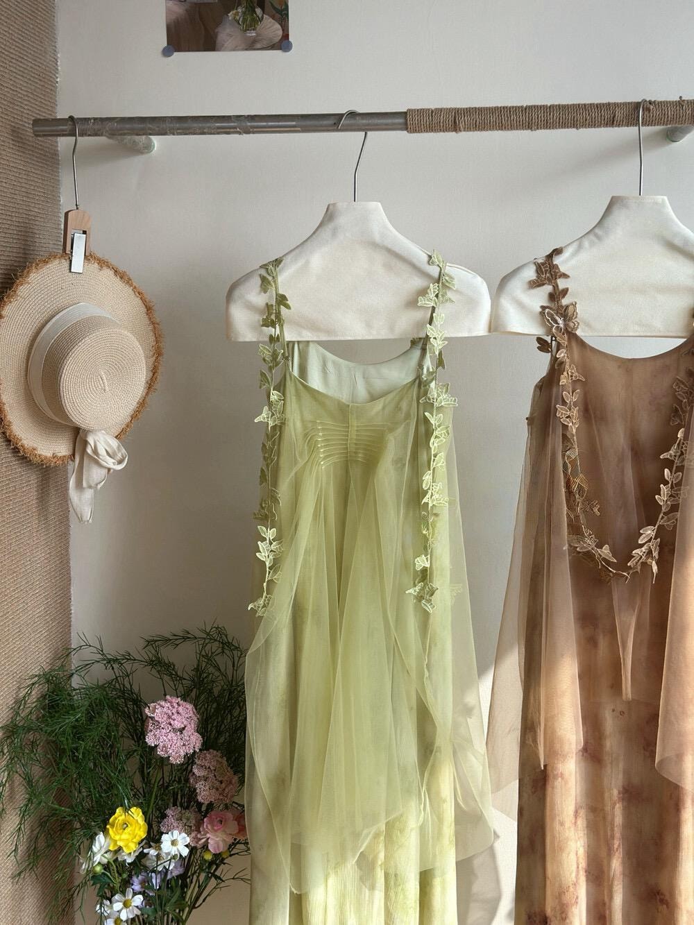 【加拿大直郵】 加拿大 SCENARIO 花園微光輕透長裙 S-M碼 綠色 淺綠色 S