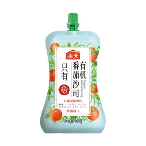 【中国直邮】 海天 有机番茄沙司家用袋装无添加宝宝蘸酱薯条手抓饼汉堡番茄酱100g*1袋