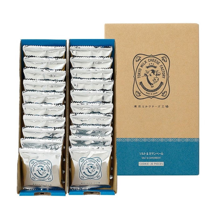 【日本直郵】蔡文靜推薦網紅東京牛奶起司工廠限定海鹽起司餅乾20枚入禮盒