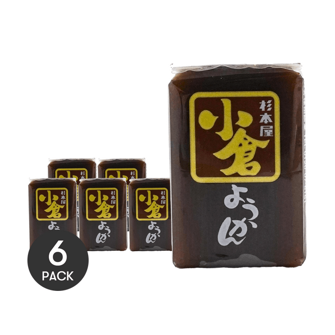 Sweet Bean Paste Jelly Ogura,1.41 oz*6【6 Packs】