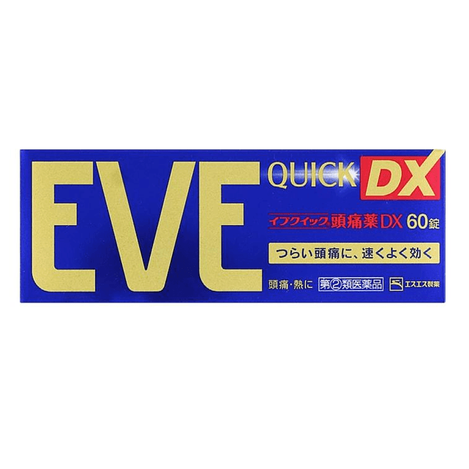 [일본 직송] SS Pharmaceuticals Eve Pain Reliever Gold Plus 60정 두통, 통경증, 발열 완화