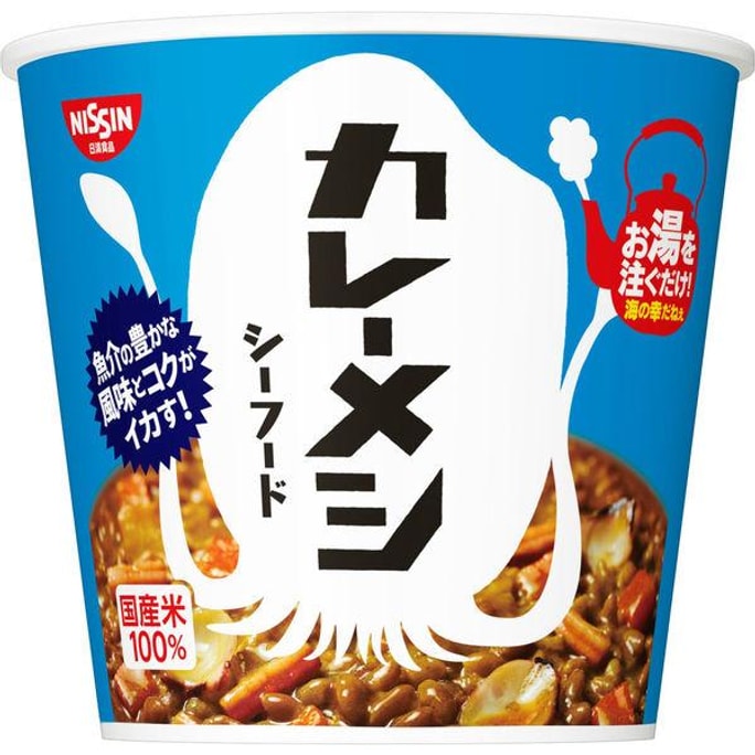NISSIN Internet celebrity soaked rice super popular seafood curry soaked rice 100g