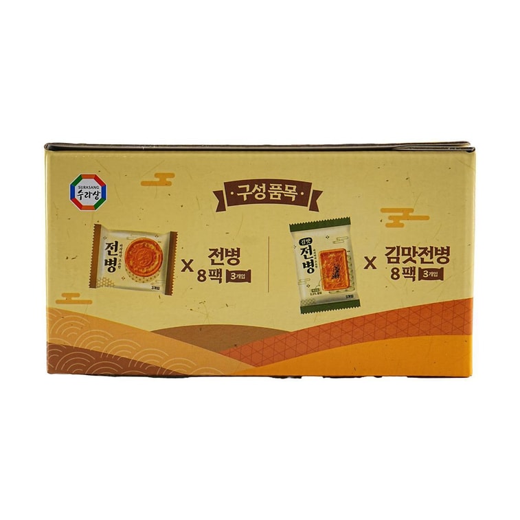 韓国クラッカーセット オリジナル＋海苔味、19.4オンス 3