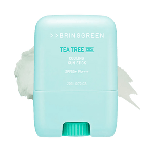 ティーツリーシカクーリングサンスティック、日焼け止め、SPF50+ PA++++、0.70オンス。
