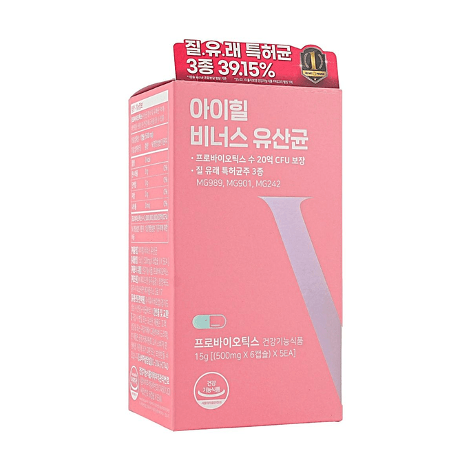 IHEAL 비너스 프로바이오틱스, 30캡슐, 여성 질 건강 포뮬러