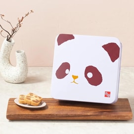 香港奇华饼家 熊猫曲奇礼盒 手工黄油曲奇饼干 18枚入 198g【超可爱伴手礼】